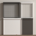 Rolling shutter door 3d model