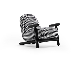 Modern Single Sofa Leisure Chair 3d model