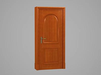 American solid wood gate 3d model