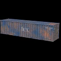 Rusty Shipping Container With Weathered Metal Surface And Industrial Design