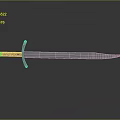 Classic Medieval Weapon Sword With Silver Steel Blade And Red Leather Handle On Dark Background