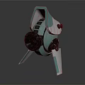 Projection Monitoring Device with Modern Teal Silver Design Tripod Base and Lens Structure