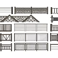 Various Fence Designs Including Wooden Metal And Decorative Styles For Outdoor Use