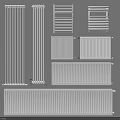 Various Modern Style Radiators in White and Silver as Essential Home Electrical Appliances