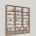 Modern Bookcase Bookshelf 3d model