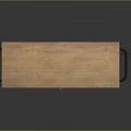 Black Tool Cabinet With Wooden Top And Storage Drawers For Workshop Use