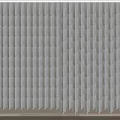 Modern White Room Divider With Geometric Textured Panels For Interior Decor 3d model