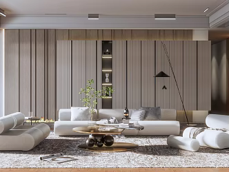 Silent Wind Living Room 3d model