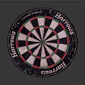 Harrows Dartboard With Colorful Concentric Circles And Numbered Sections For Home Use