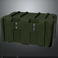 Durable Green Hard Shell Storage Box With Metal Latches For Household Organizing