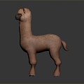 alpaca wool llama alpaca alpaca camel sheep humpless moose animal 3d model