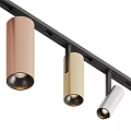 Modern Downlights And Spotlights With Track Mounting In Black Gold White Metal Finish