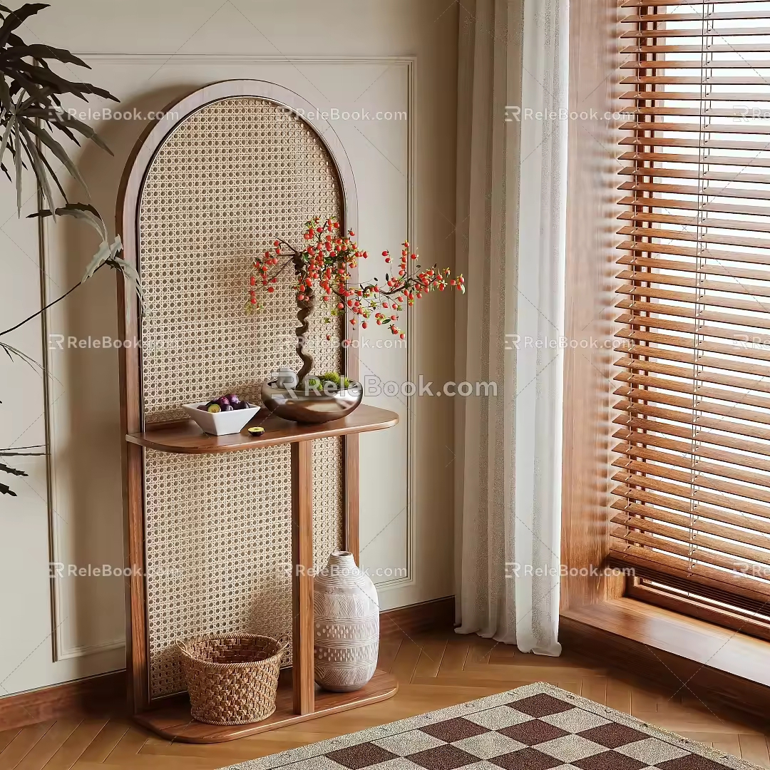 Log Wind Screen 3d model