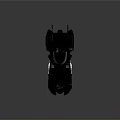 Black Batmobile Model With Futuristic Design Shiny Finish And Detailed Wheels