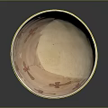 Carved Ceramic Bowl With Traditional Red Floral Patterns And Intricate Surface Details