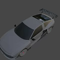 Hyundai N Performance Grey Coupe With Aerodynamic Body Kit LED Headlights And Red Accented Wheels