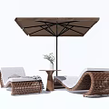 Modern recliner 3d model