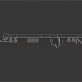 3D Model Industrial Metal Walkway Platform With Steel Components And Gray Structure