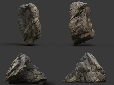 Realistic Stone And Wood 3D Models For Interior Design Projects 3d model