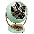 Vornado Mint Green Retro Cooling Fan With Golden Stand And Control Knob