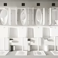 Modern squatting pan 3d model