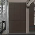 Modern Balcony Cabinet With Sleek Wooden Design And Space Saving Features