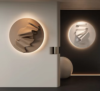 Modern Wall Decoration Three-dimensional Wall Decoration Round Wall Decoration Decorative Wall Decoration 3d model