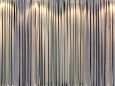 Elegant Modern Luxury Curtains With Soft Velvet Texture And Smooth Drape Design 3d model