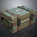 Green Durable Storage Box With Metal Clasps For Home Organization