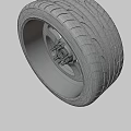 Car Tire Featuring TOYO TIRES Brand And Black Alloy Wheel Rim Design