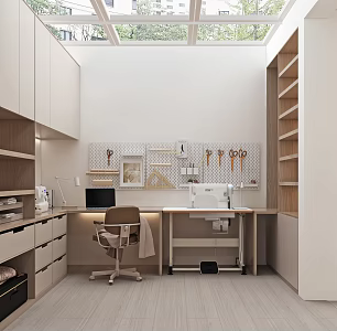 Nordic Studio Work Area 3d model