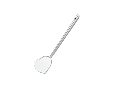 Stainless Steel Kitchen Spatula With Flat Head And Long Handle Cooking Tool 3d model