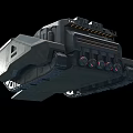 Heavy Duty Tracked Industrial Equipment Mobile Platform With Deployed Metal Ramp