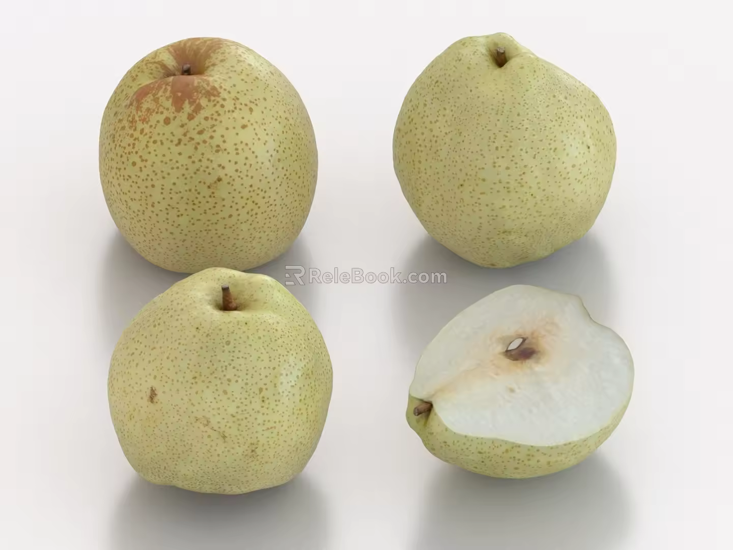 Dangshan pear fragrant pear fruit food 3d model