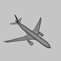 Modern White Passenger Airplane Flying With Twin Engines And Sleek Design