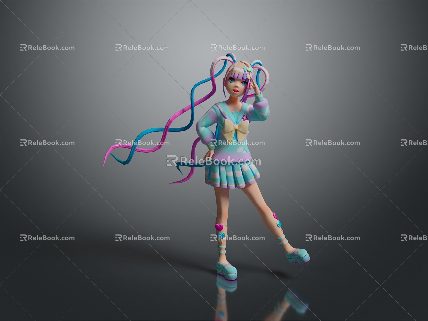 Cartoon Beauty Animation Beauty Animation Beauty Cartoon Girl Animation Girl Cartoon Girl Fantasy Beauty 3d model