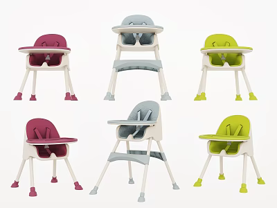 Modern Children's Chair Baby Chair 3d model