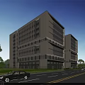 Aerial Planning Of Modern Urban Building Complex With Road Layout Green Areas And Pedestrians