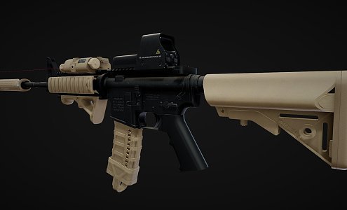 M4 Carbine Rifle Tactical 3d model