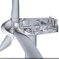 Wind turbine engine internal windmill motor internal engine structure fan motor new energy wind energy 3d model