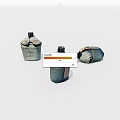Three Stylish Daily Use Water Bottles With Leather Canvas Covers And Designs