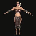 Realistic Woman Primitive Barbarian Tribal Characters Female Characters 3d model