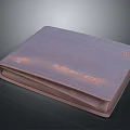 Daily Life Essential Brown Leather Notebook With Worn Cover On Black Smooth Surface