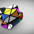 Colorful Geometric Twisty Puzzles Featuring Vibrant Colors And Unique Interlocking Shapes