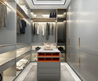 Modern Cloakroom 3d model