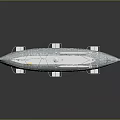 Futuristic Modern Water Vehicle With Transparent Hull Seats And Propulsion System