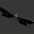 Modern Butterfly Colored Butterfly Tabby Butterfly Leaf Butterfly 3d model