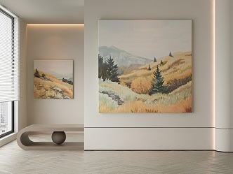 Quiet Decorative Painting 3d model