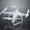 High Quality White Quadcopter Drone With Four Propellers And Landing Gear Design