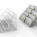 Transparent Acrylic Business Card Holder Displaying Multiple Jane Smith Vitality Health Cards